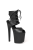 Czarne matowe buty do exotic pole dance Fame