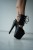 Czarne matowe buty do exotic pole dance Fame