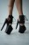 Czarne matowe buty do exotic pole dance Fame
